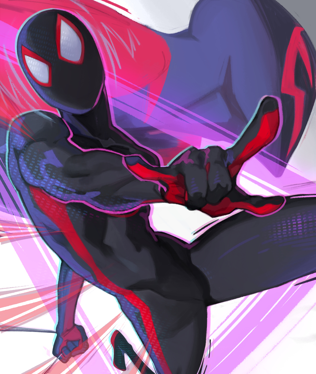 This is a pixiv picture whose title is Across the Spider-Verse.