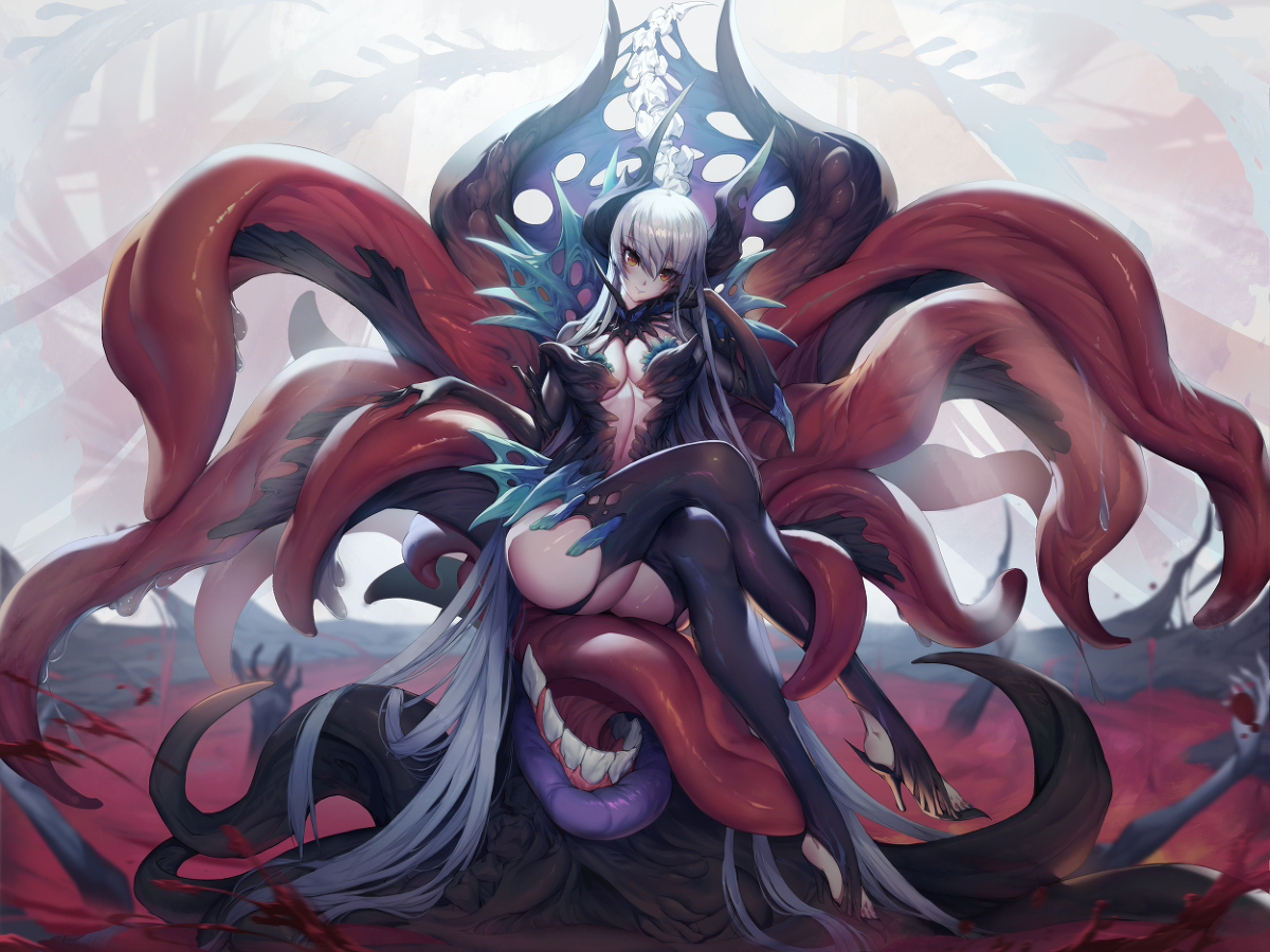 This is a pixiv picture whose title is ネクロマンサー2.