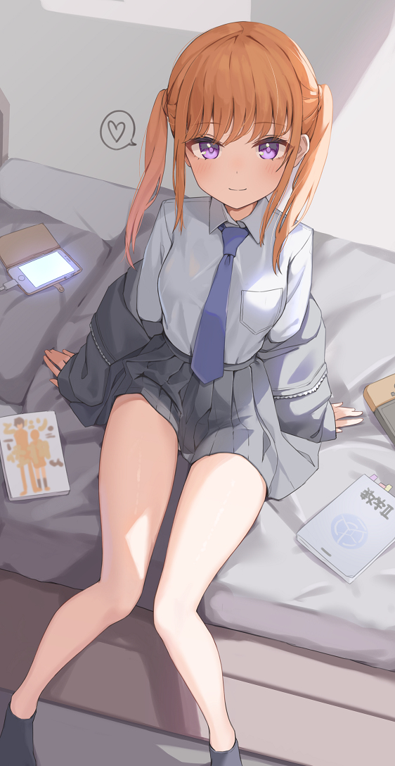 This is a pixiv picture whose title is 遊びに来ちゃったツインテ後輩ちゃん.