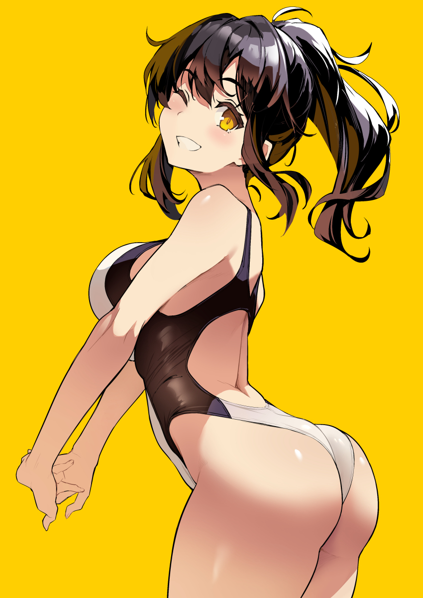 This is a pixiv picture whose title is 競泳水着.