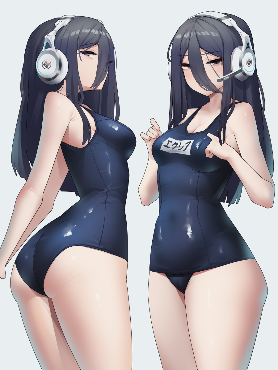 This is a pixiv picture whose title is Nikke Exia(エクシア).