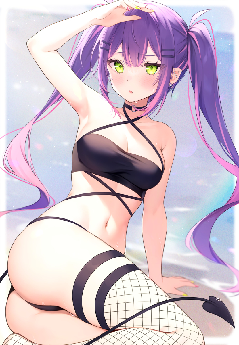 This is a pixiv picture whose title is 水着トワ様.