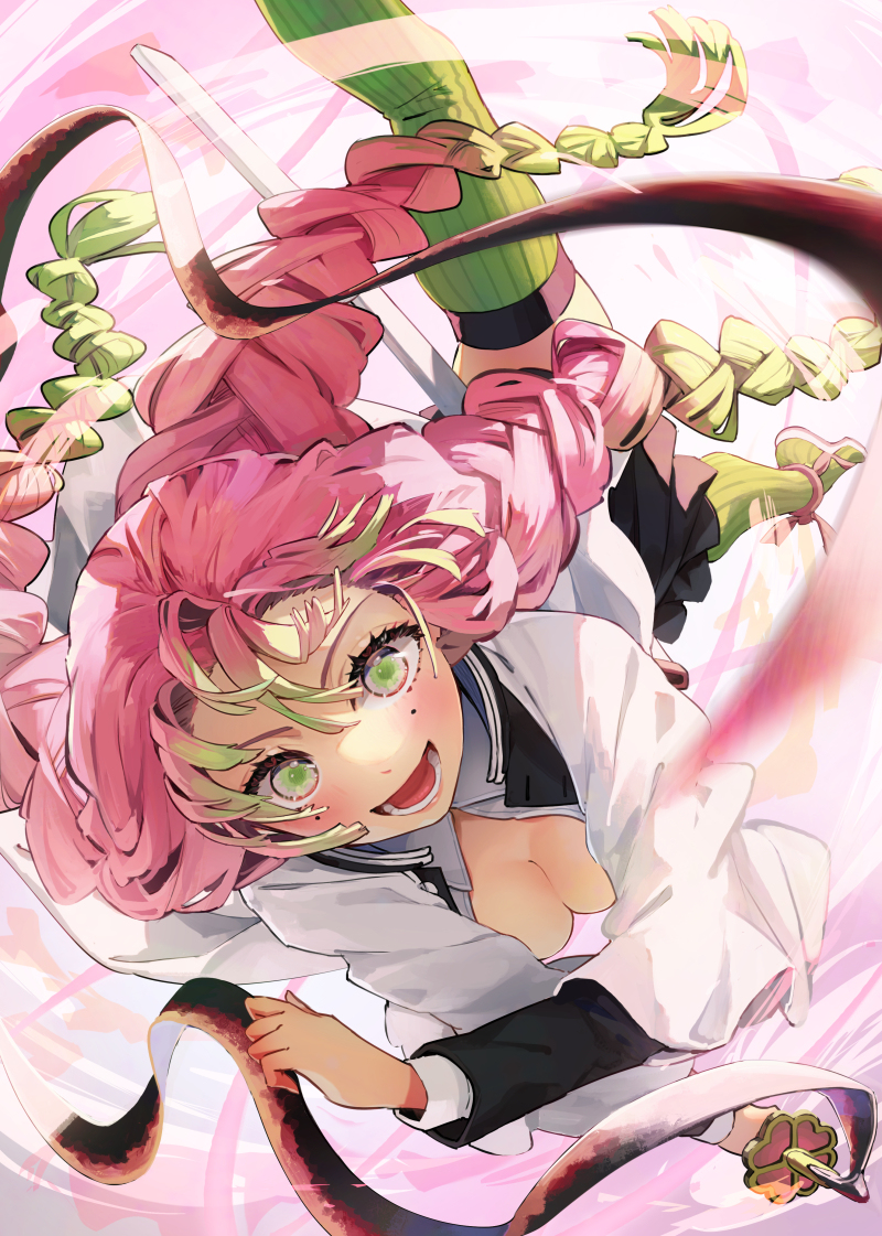 This is a pixiv picture whose title is 恋柱 甘露寺蜜璃.