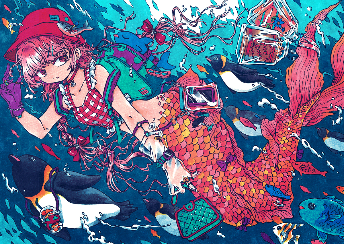 This is a pixiv picture whose title is 🐠休日のお買い物🐟.