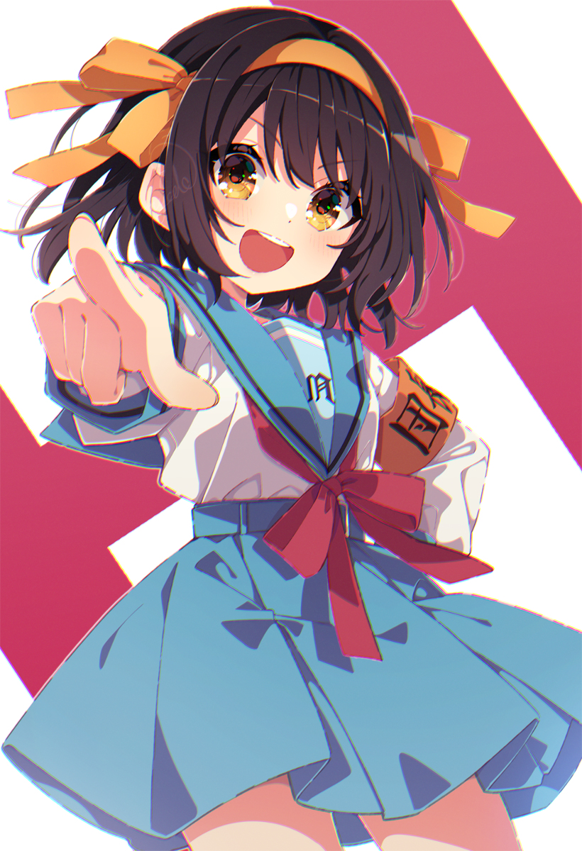 This is a pixiv picture whose title is ハルヒ！.
