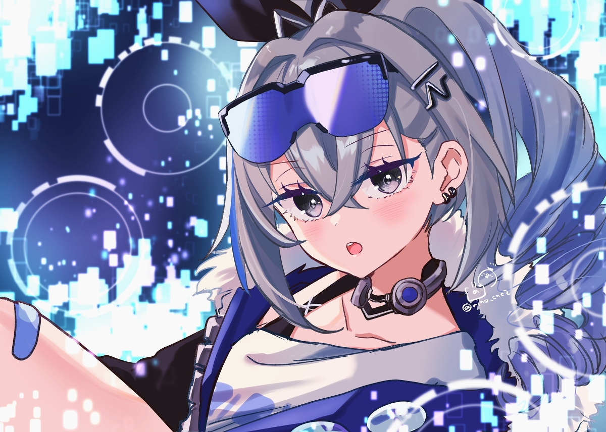 This is a pixiv picture whose title is 銀狼ちゃん.
