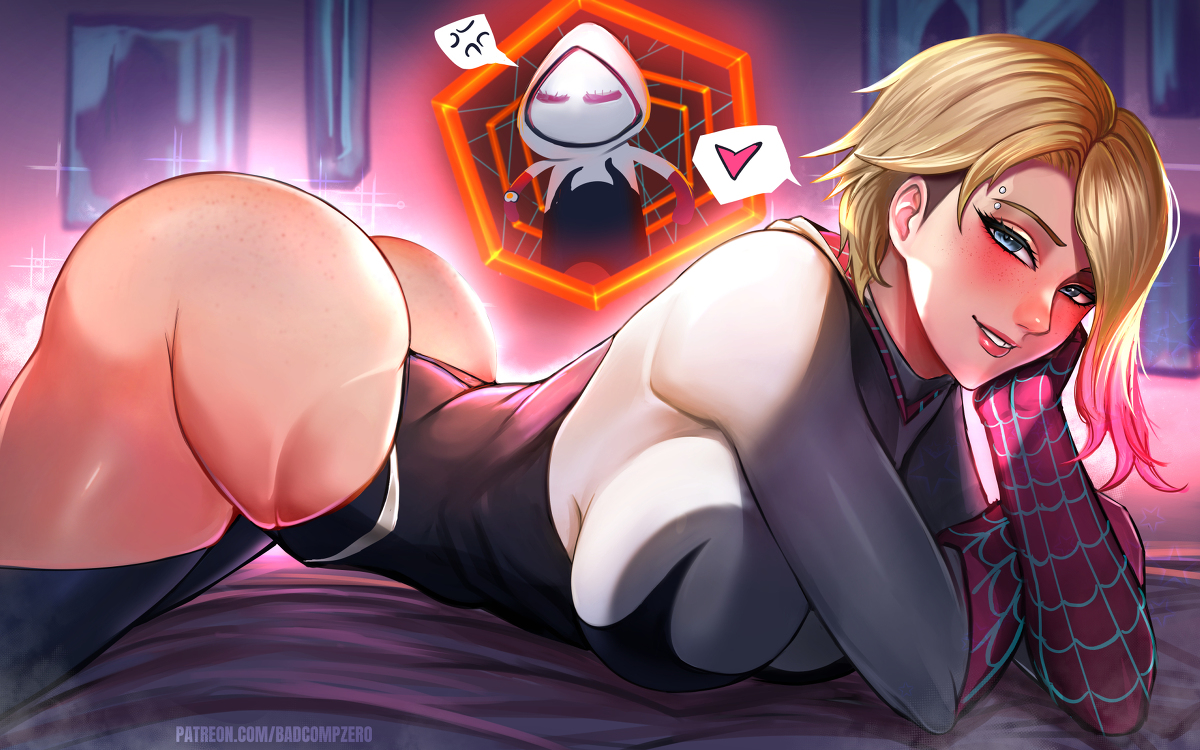 This is a pixiv picture whose title is Spider Gwen 2023.