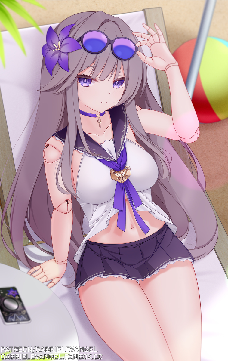 This is a pixiv picture whose title is ヘルタ(スターレイル) Herta Summer Jun 23.