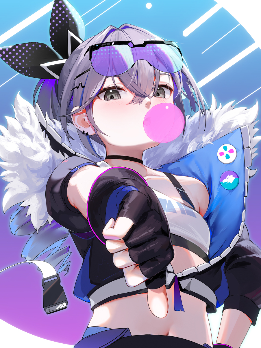 This is a pixiv picture whose title is 银狼.