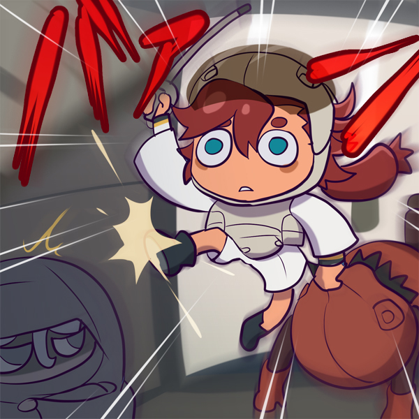 This is a pixiv picture whose title is 突き破る道.