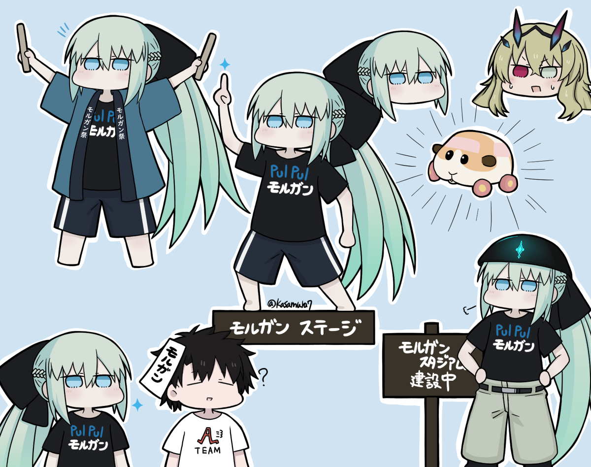 This is a pixiv picture whose title is 何にでも自分の名前付けちゃうモルガンさん.