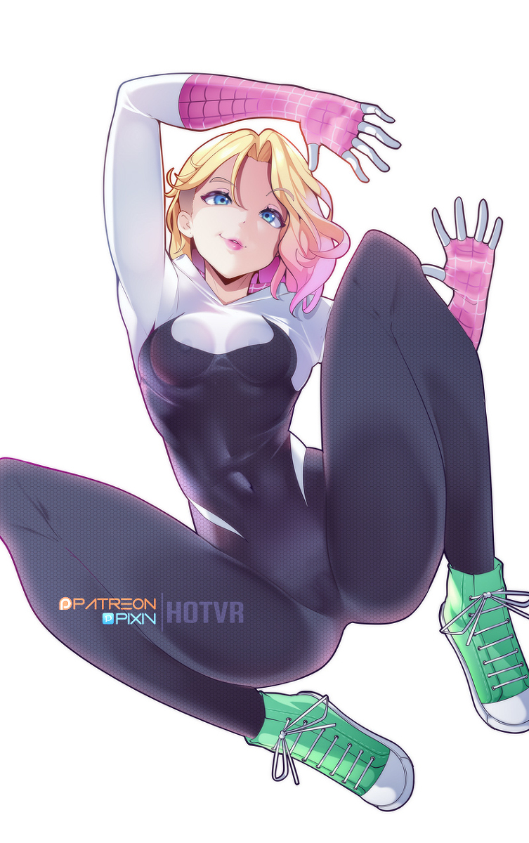 This is a pixiv picture whose title is Spidergwen.