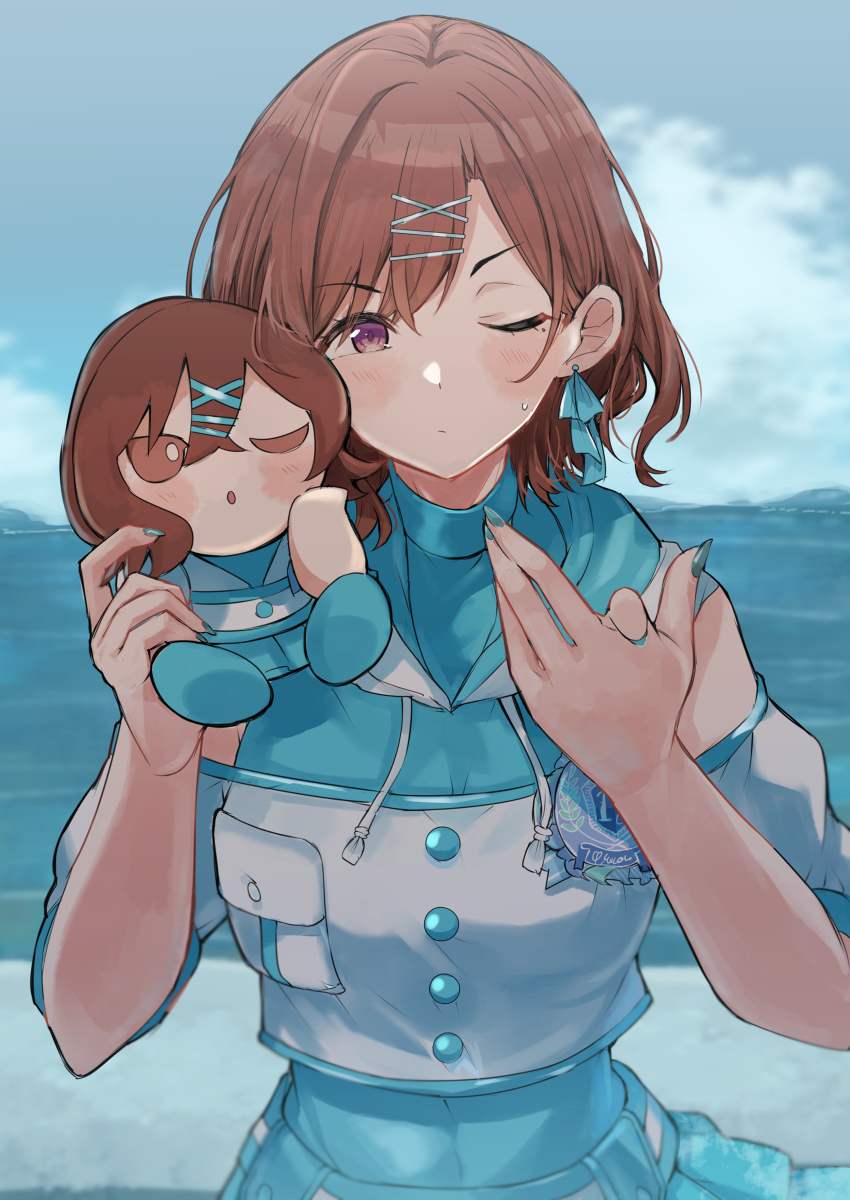 This is a pixiv picture whose title is ぬいと樋口.
