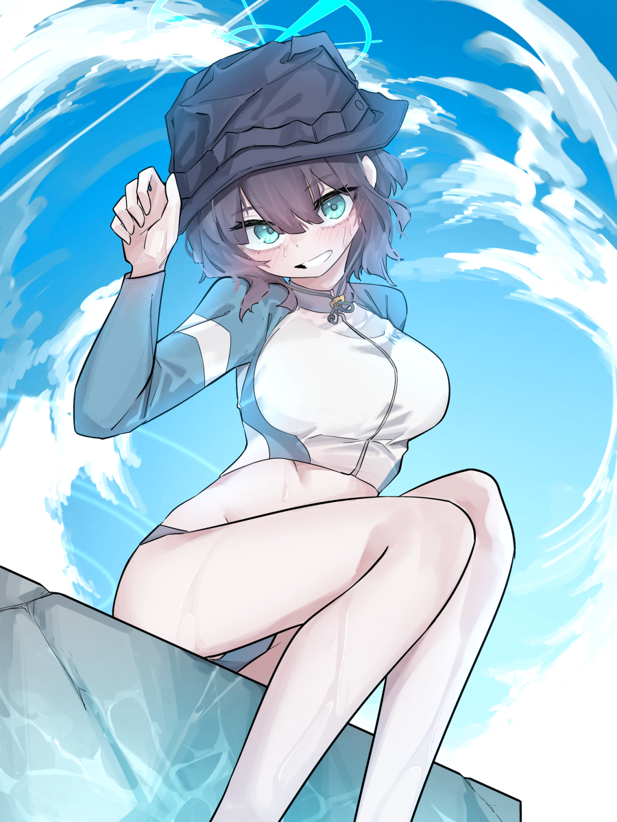This is a pixiv picture whose title is 水着サキかわいい！.