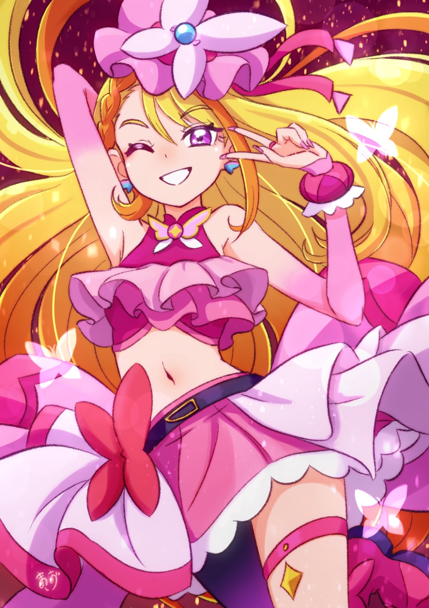 This is a pixiv picture whose title is キュアバタフライ.
