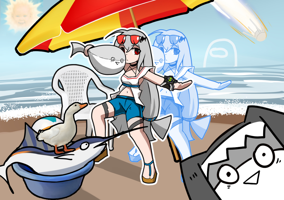 This is a pixiv picture whose title is Lmao.