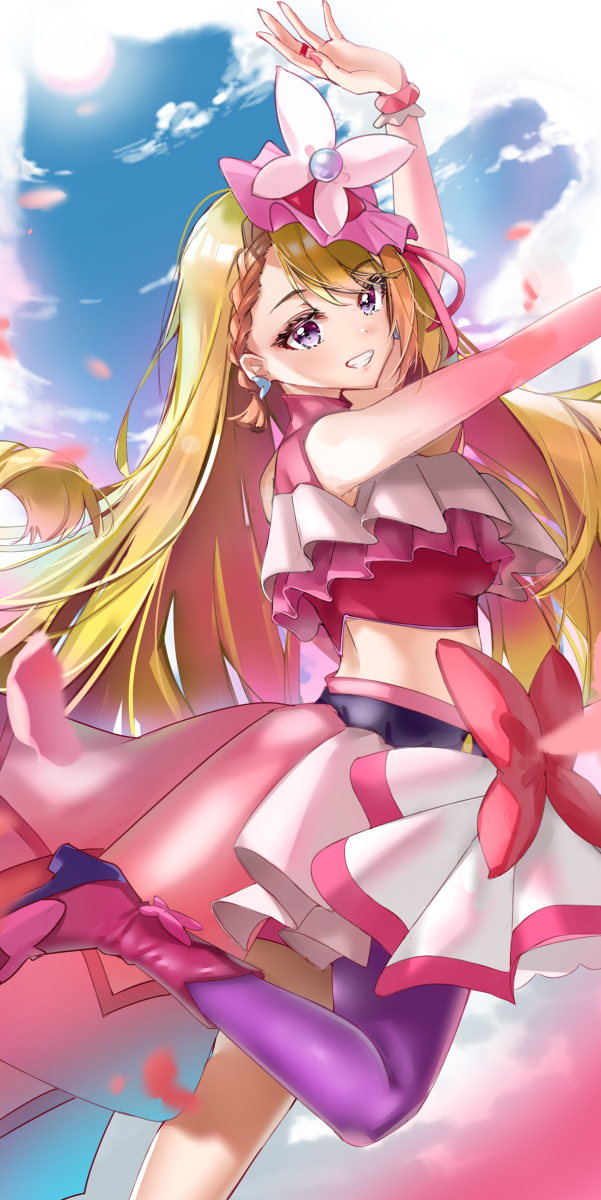 This is a pixiv picture whose title is cure butterfly.