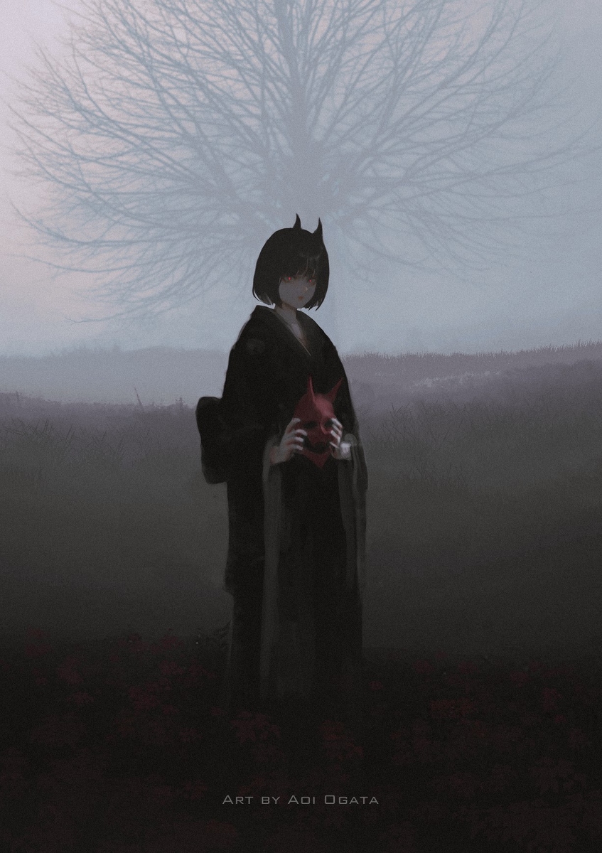 This is a pixiv picture whose title is Yōkai.