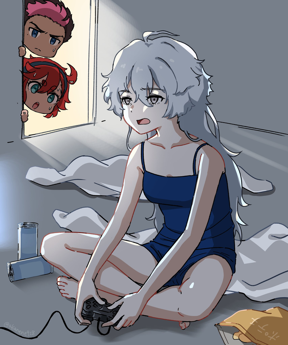 This is a pixiv picture whose title is そのまま引きこもりになったミオリネ.