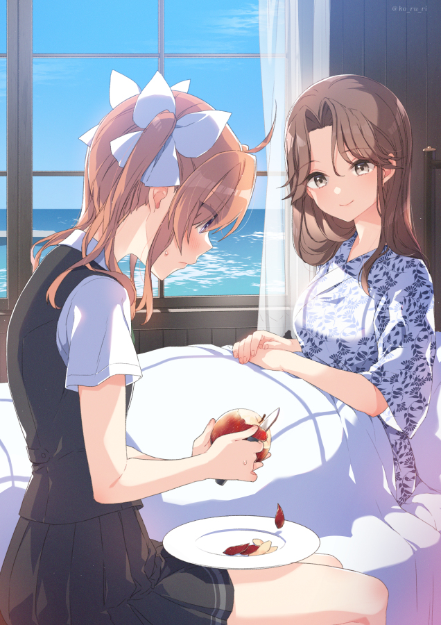 This is a pixiv picture whose title is 【Skeb】神通＆陽炎.