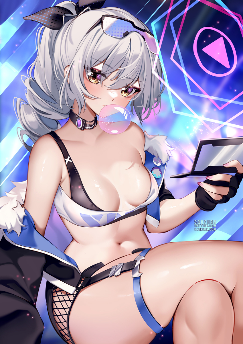 This is a pixiv picture whose title is Honkai Starrail - Silver Wolf.