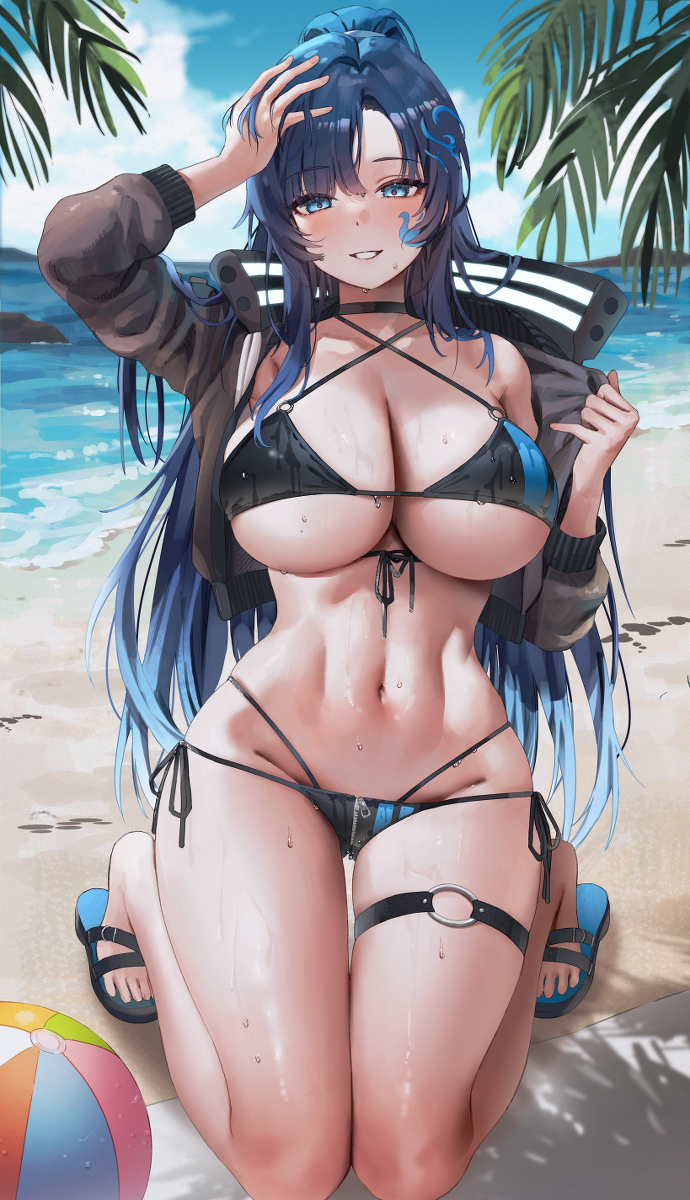 This is a pixiv picture whose title is commission work.