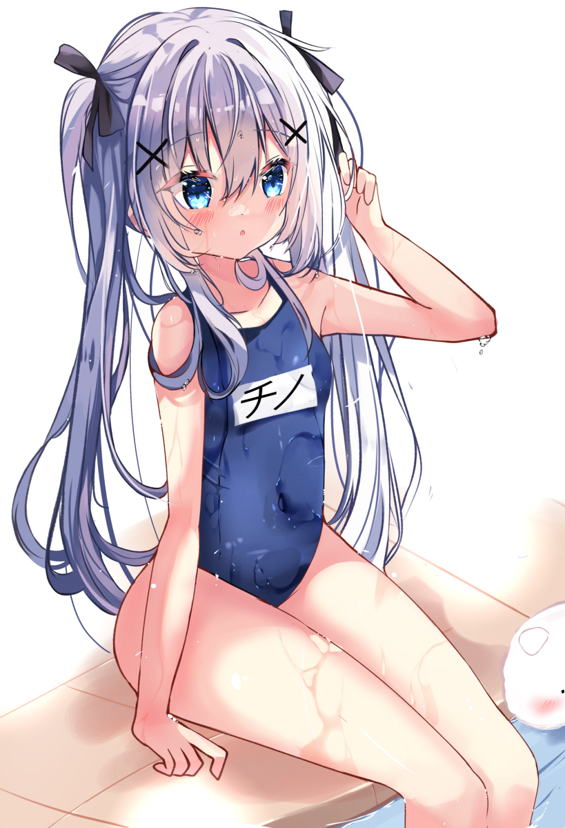 This is a pixiv picture whose title is 水着チノ.