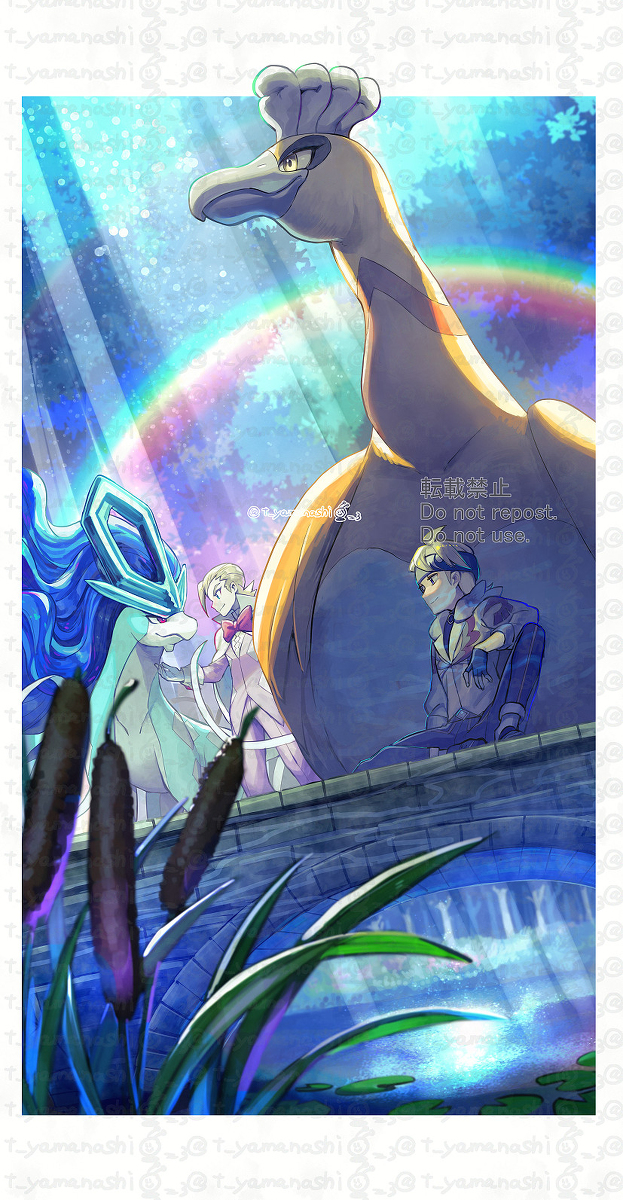 This is a pixiv picture whose title is ポケモンマスターズEX　マジコスマツバ・ミナキ.