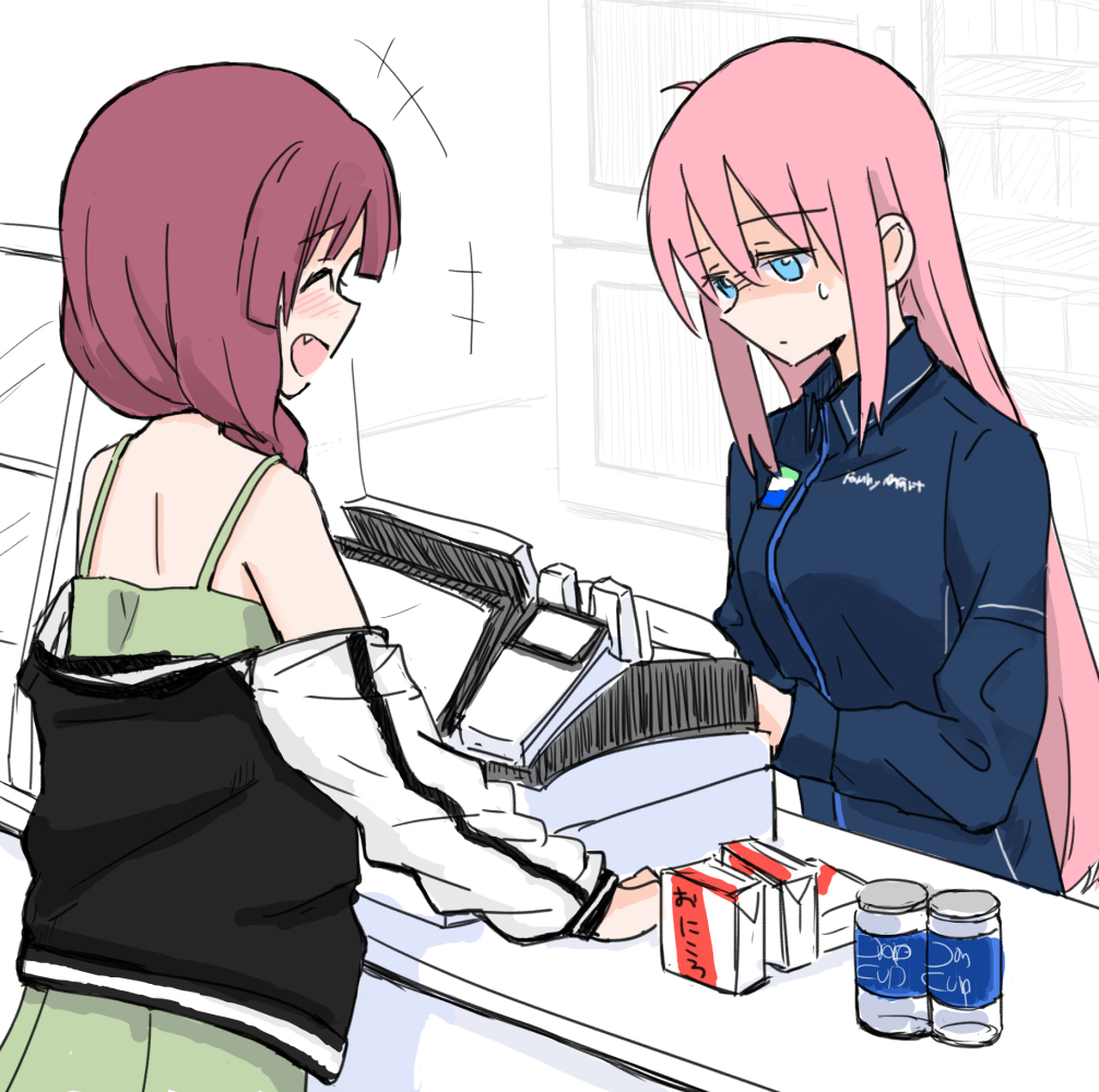 This is a pixiv picture whose title is ファミマぼっちちゃん.