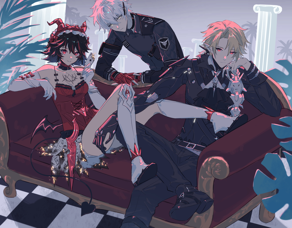 This is a pixiv picture whose title is red ice.