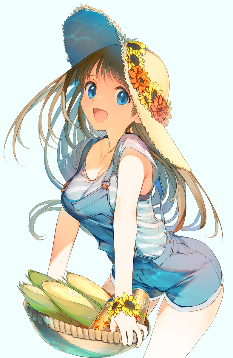 This is a pixiv picture whose title is 納涼【とうもろこし】.