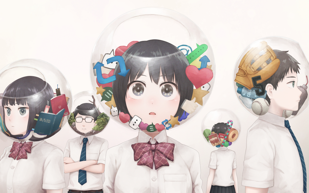 This is a pixiv picture whose title is ぼくらリウム.