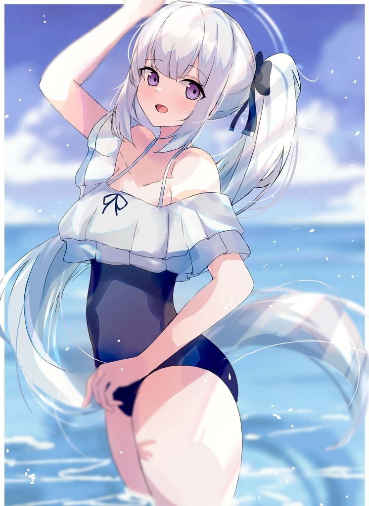 This is a pixiv picture whose title is 水着ミヤコ.