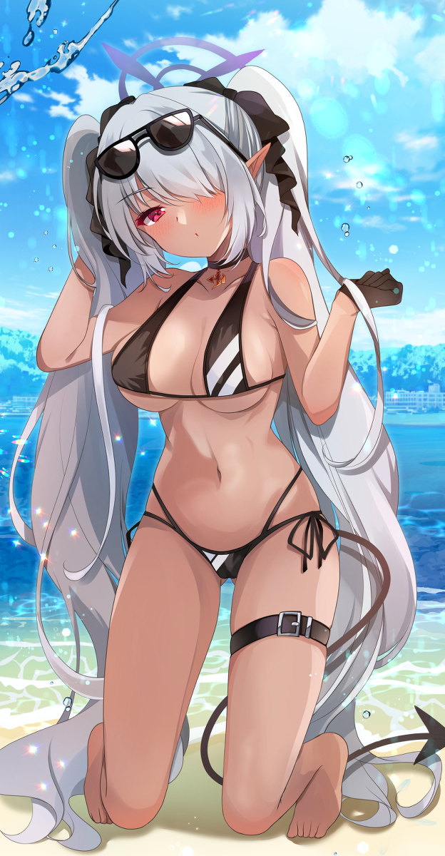 This is a pixiv picture whose title is 水着イオリ.