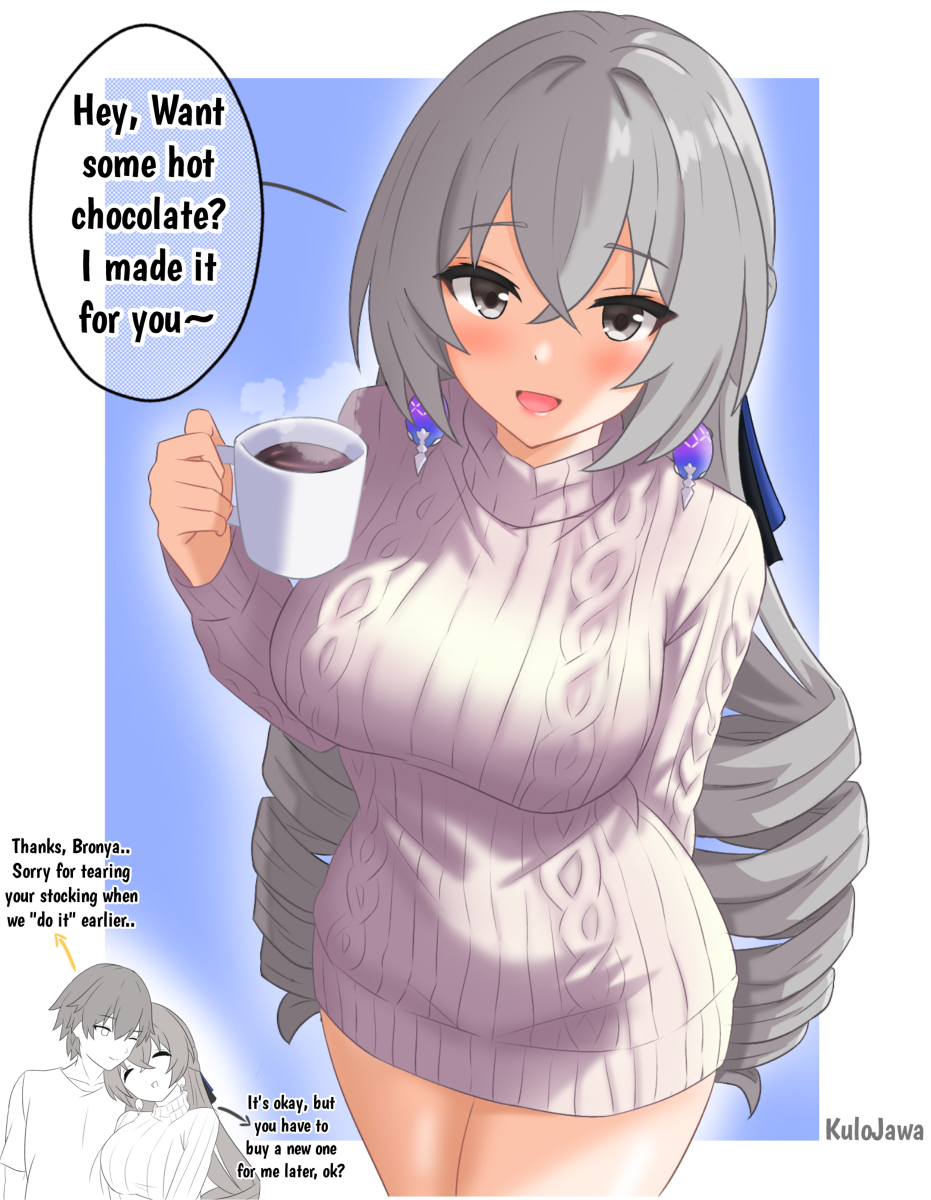 This is a pixiv picture whose title is Housewife Bronya.