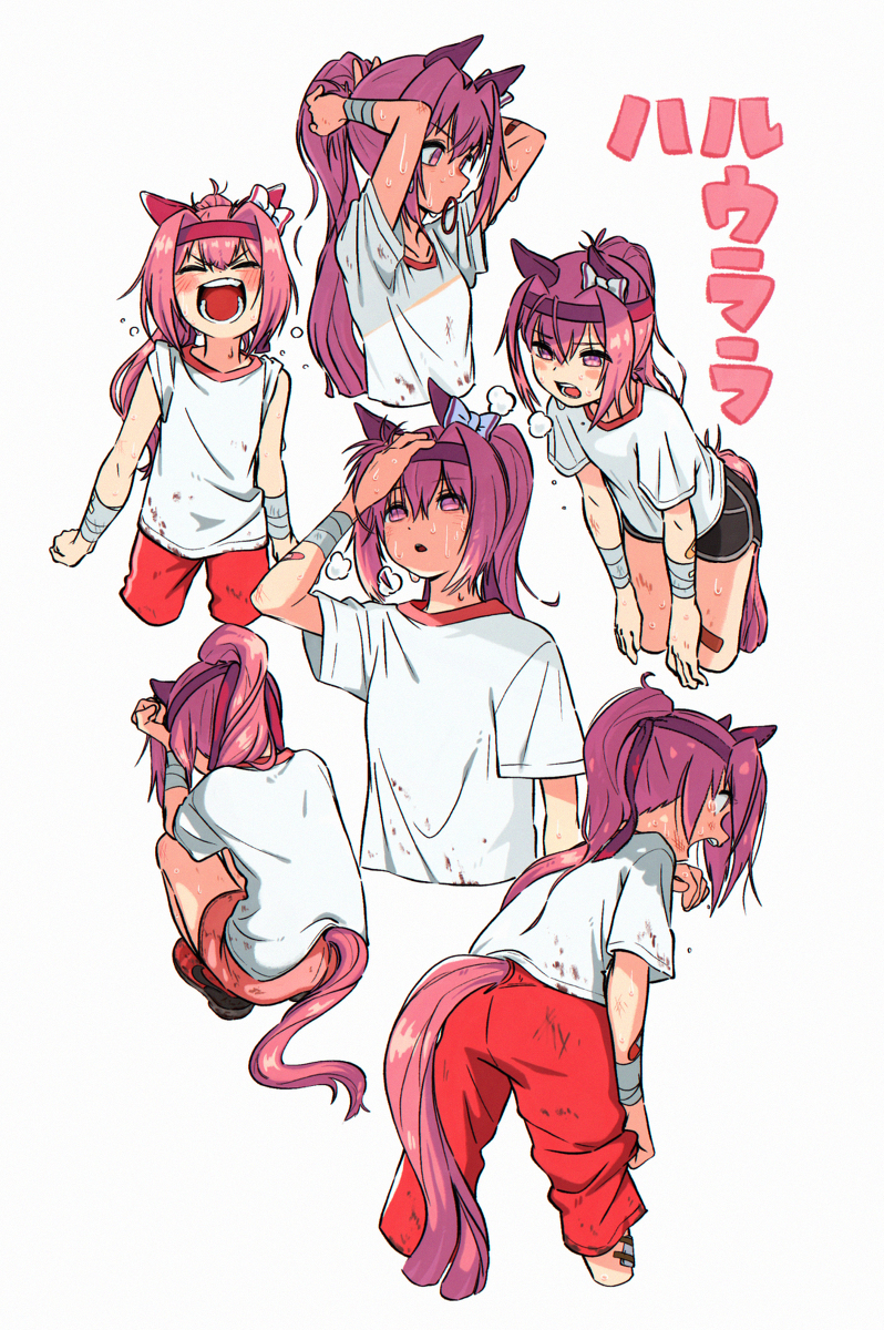This is a pixiv picture whose title is 負けるなウララ.