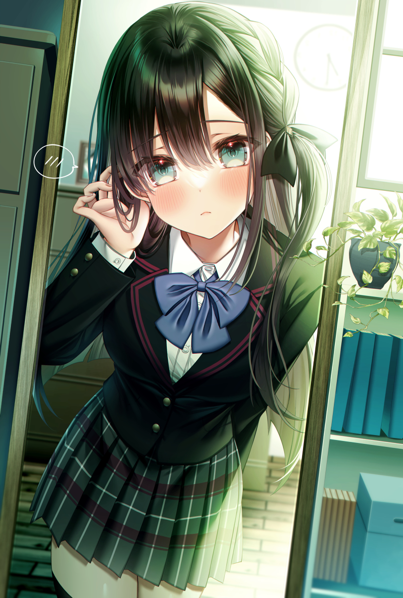 This is a pixiv picture whose title is 「可愛いって思ってくれるかな？」.