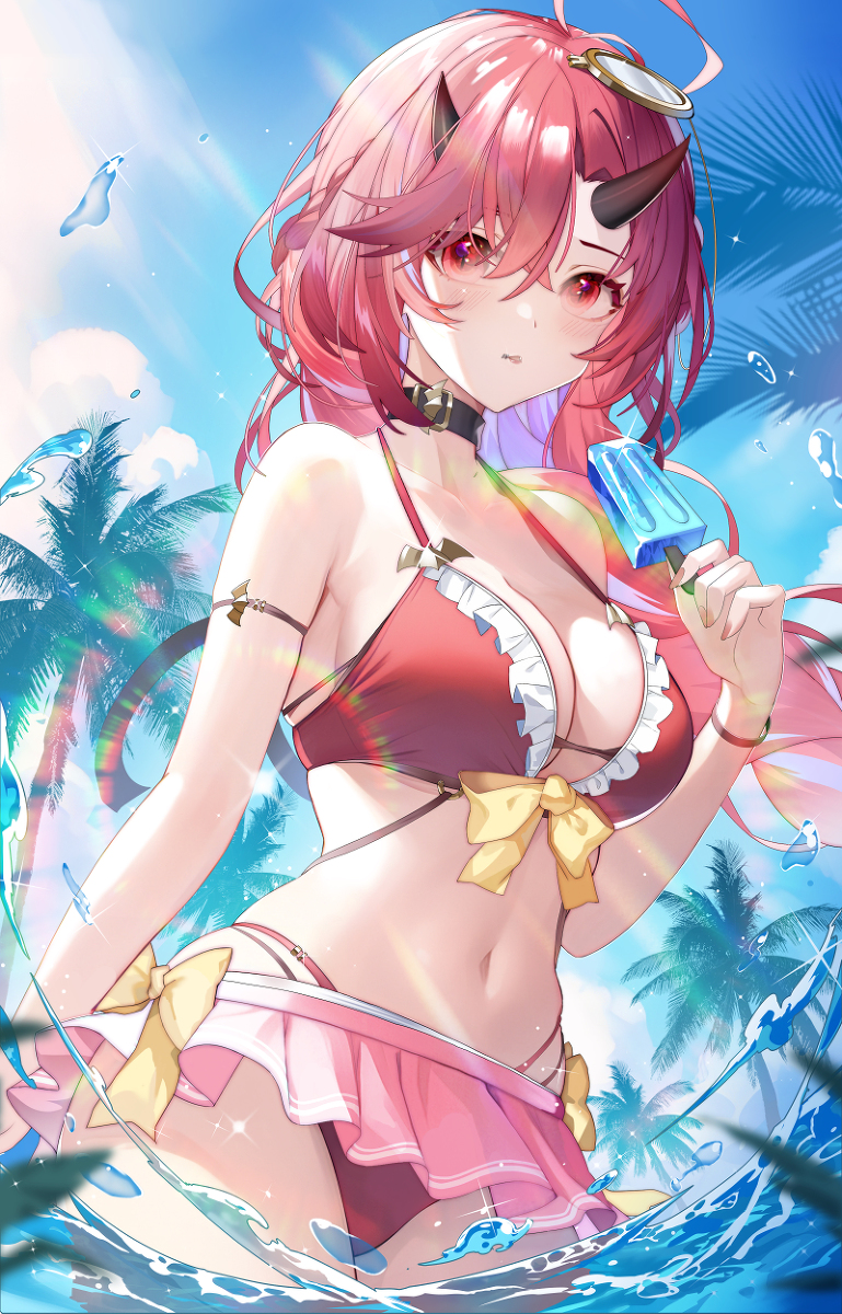 This is a pixiv picture whose title is swimwear.