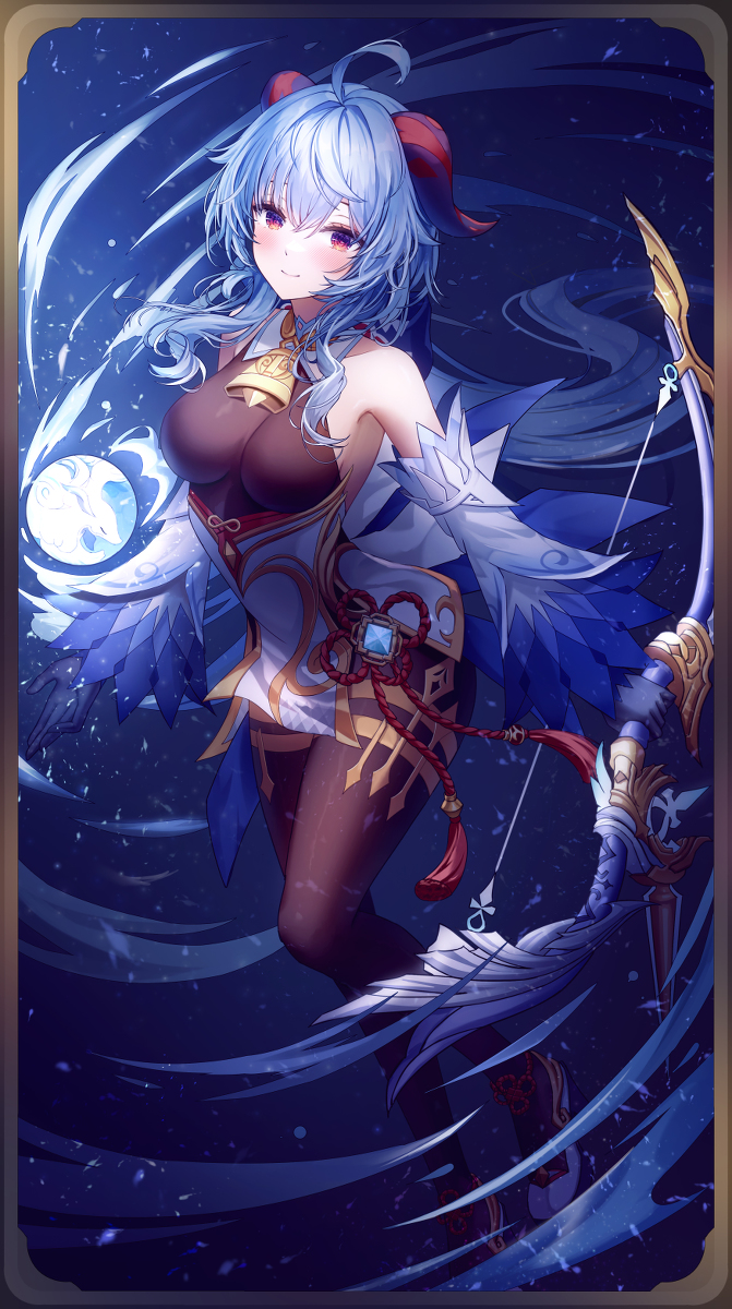 This is a pixiv picture whose title is 甘雨.