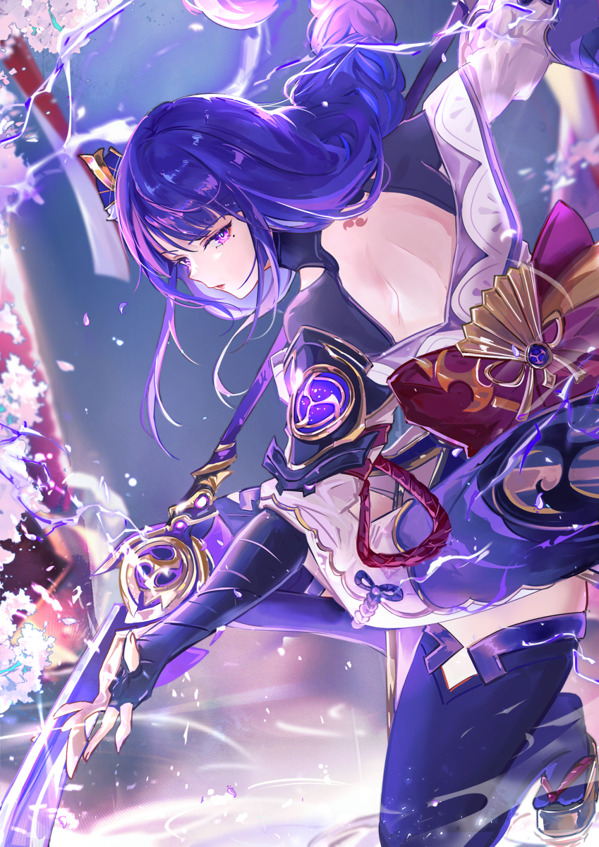 This is a pixiv picture whose title is 雷霆威光.