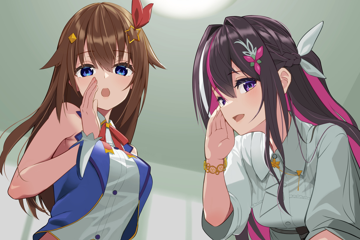 This is a pixiv picture whose title is そらあずASMR.