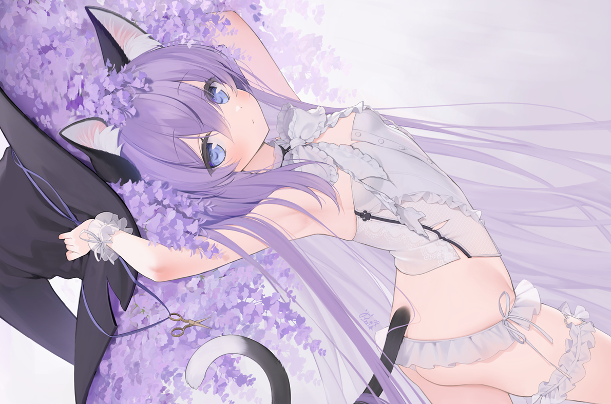 This is a pixiv picture whose title is ✂.