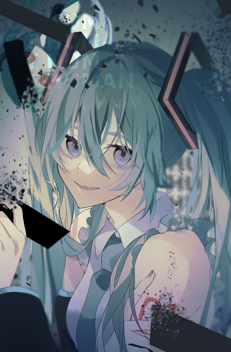 This is a pixiv picture whose title is 『匿名M』.