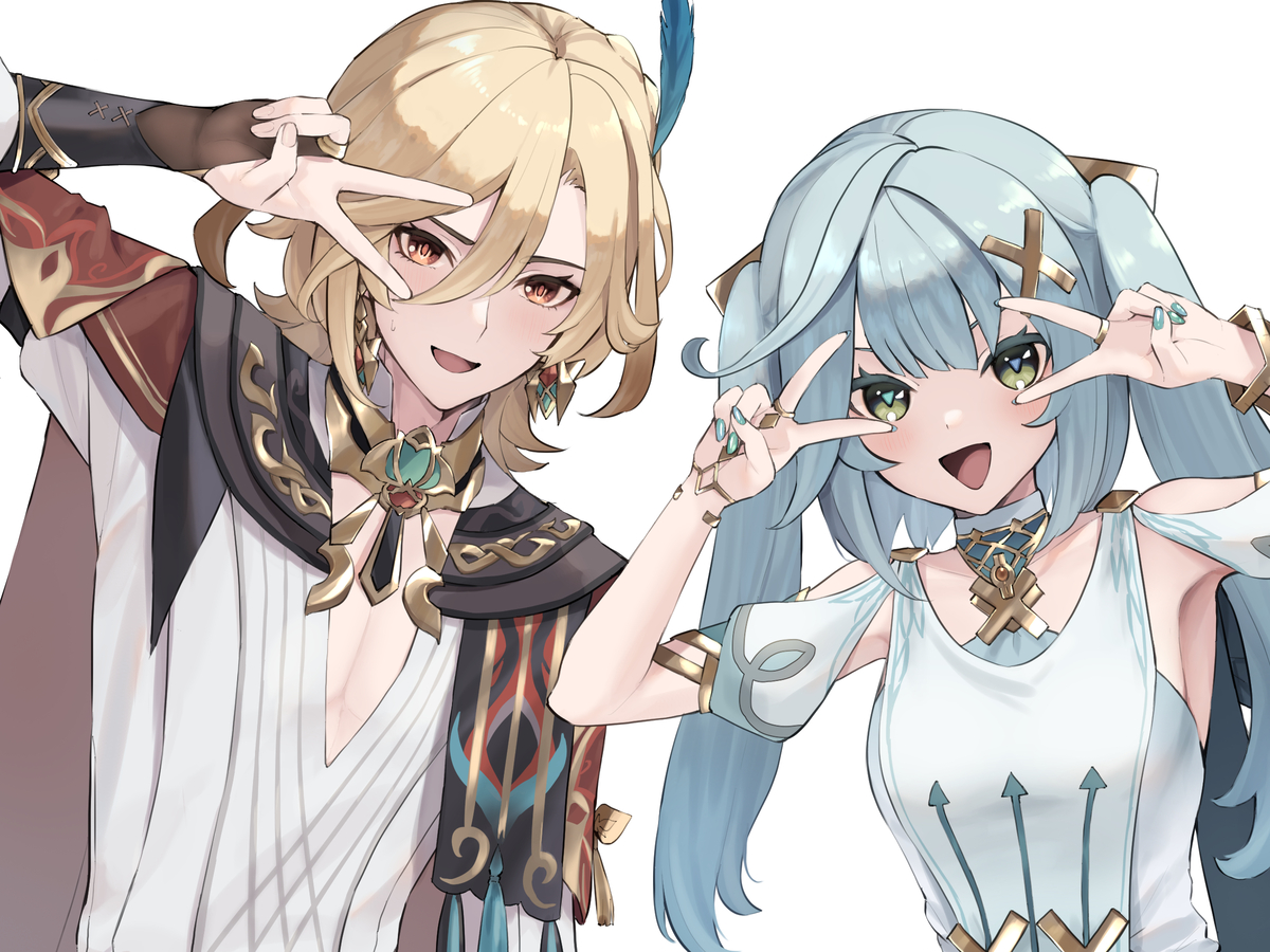 This is a pixiv picture whose title is ファルザンとカーヴェ.