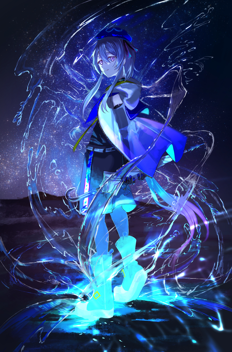 This is a pixiv picture whose title is 凪の代償.