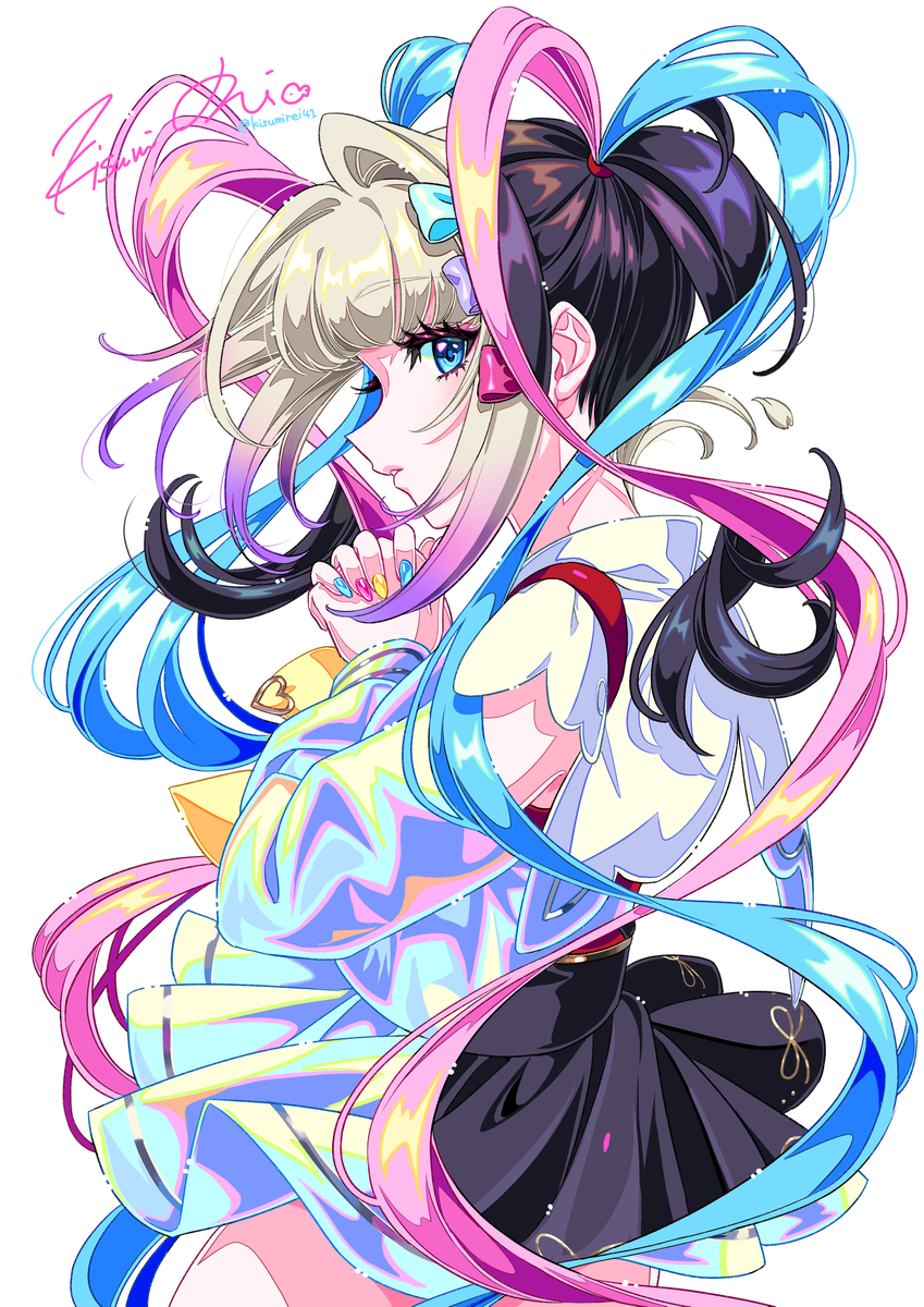 This is a pixiv picture whose title is NEEDY GIRL OVERDOSE.