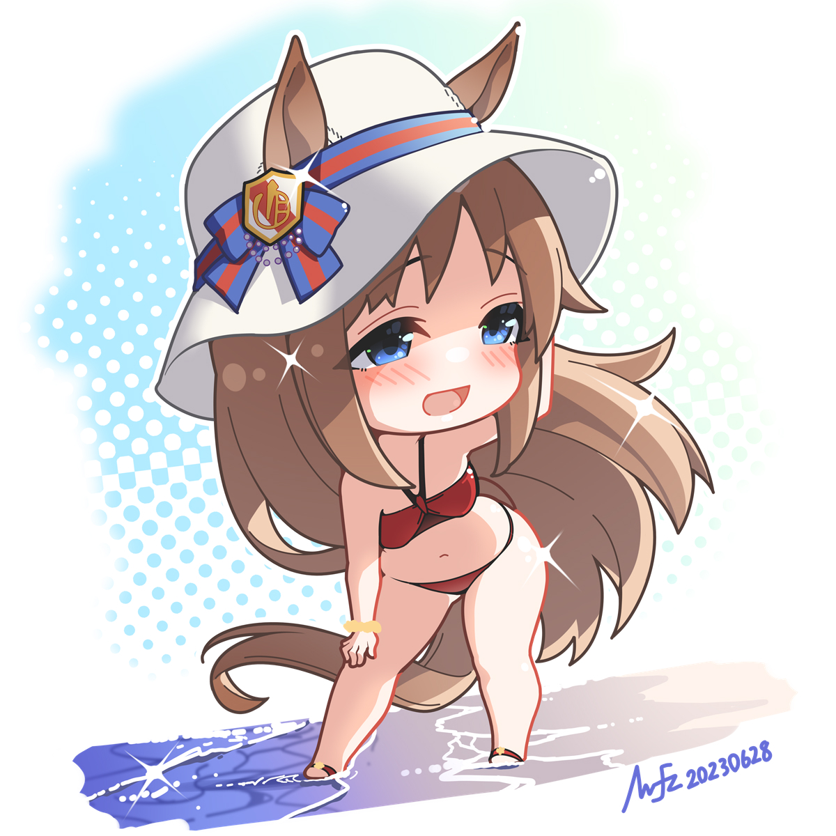 This is a pixiv picture whose title is グラスワンダー.