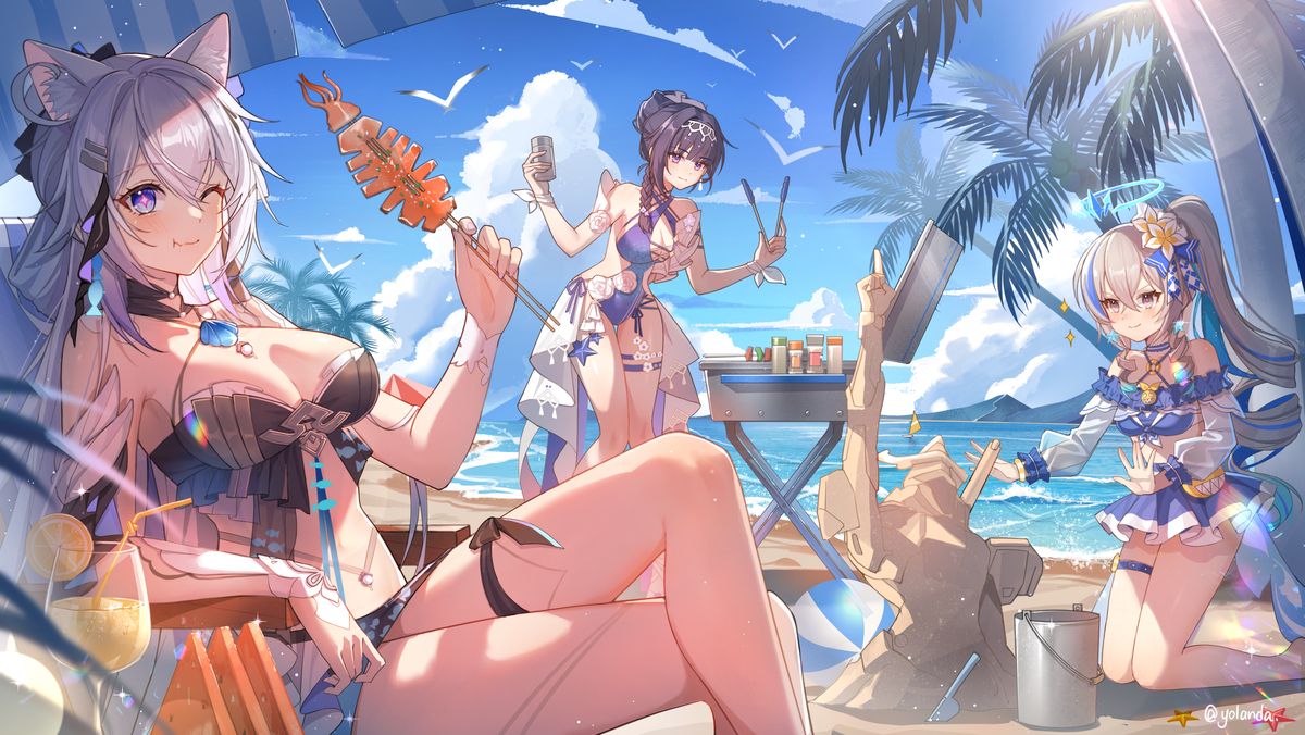 This is a pixiv picture whose title is summer.