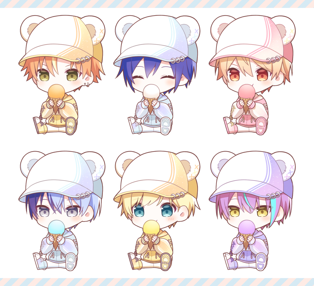 This is a pixiv picture whose title is 🍨🧸.