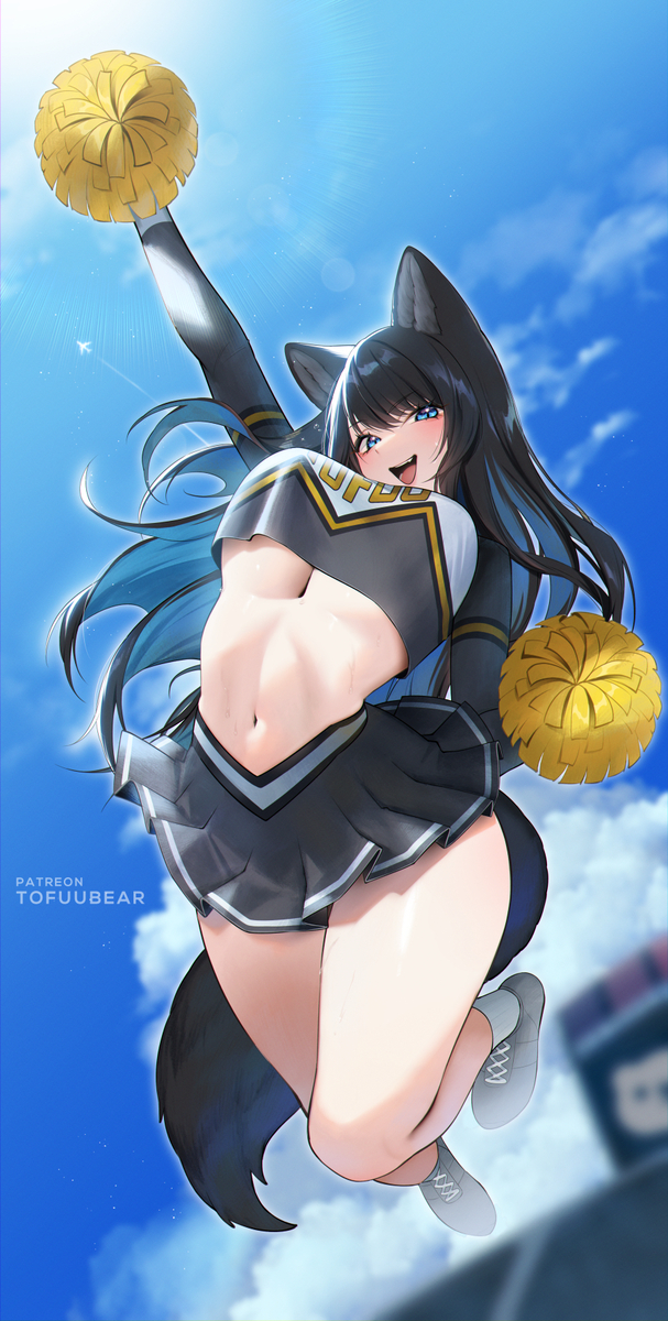 This is a pixiv picture whose title is Reiko Cheerleader.